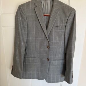 Ralph Lauren Gray Windowpane Blazer